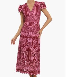 " Adelyn Rae " Lace Midi Dress
